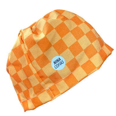 Cofia Nina 1366 Damero Naranja