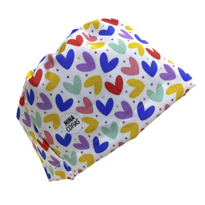 Cofia Nina 1263 corazones colores
