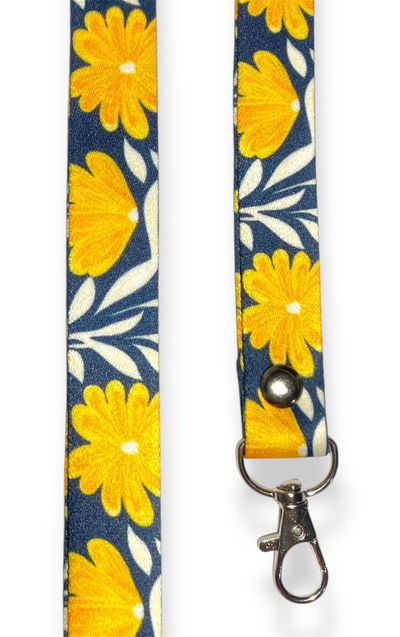Lanyard premium Flores Amarillas
