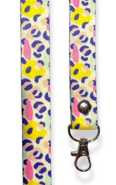 Lanyard premium Animal Print pastel