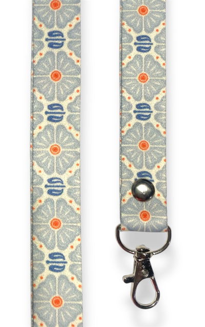 Lanyard premium Flores celestes