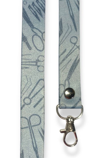 Lanyard premium instrumental Gris_Celeste