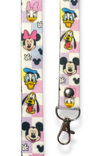 Lanyard premium Mickey cuadrados