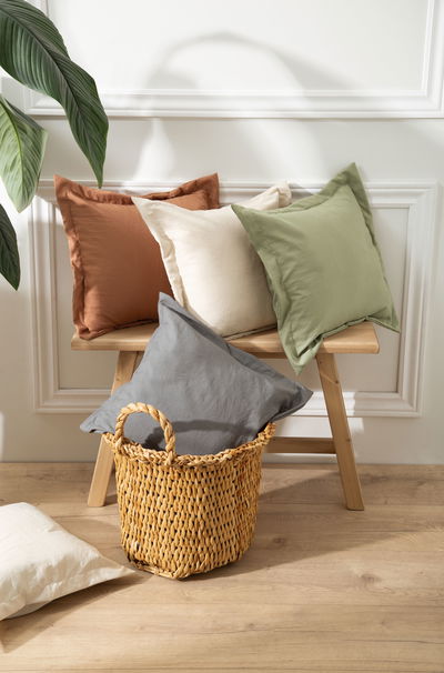 Almohada tussor 40 x40 (relleno + funda)