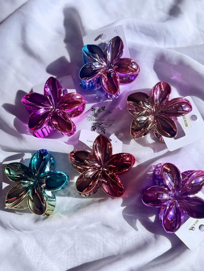 Broche Flor Metalizado