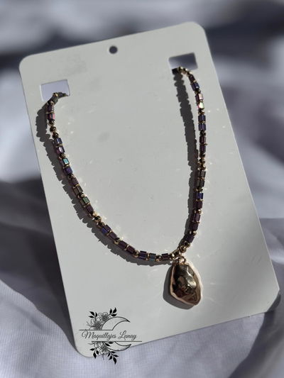 Collar Mostacillas Piedra 