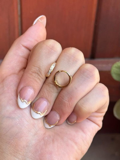 Argolla Brillos Dorado