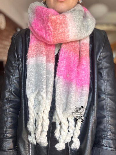 Bufandon Nube Rosa
