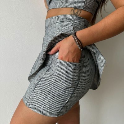 Short Pollera Morley Gris Vaplex