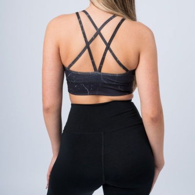 Top Gretel Manch Negro