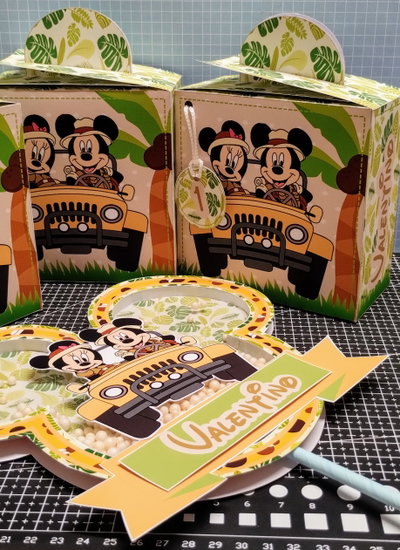 Topper Shaker Silueta Mickey o Minnie 17