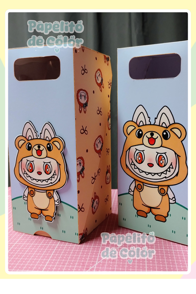 Caja Porta Copas ocupa 4 hojas a4    174