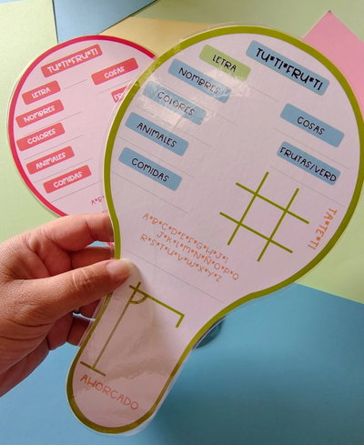 Paleta Didáctica Con Juegos en 2 Tamaños 233