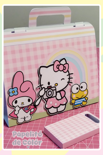 Valijita Para Colorear con Caja Para Crayones   107
