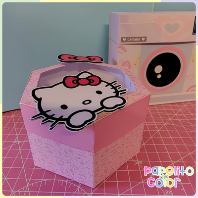 Caja Hexagonal con Visor 215