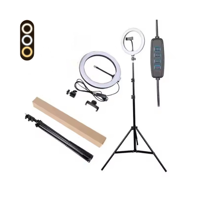 Aro de Luz 26 cm + Trípode 2,10 m | 3 Modos y 10 Niveles