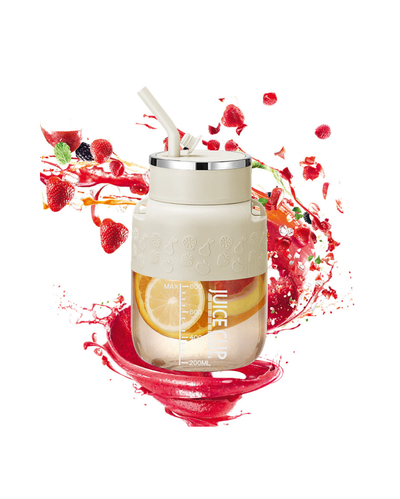 Licuadora Juguera 800ml Vaso Barril Recargable Con Sorbete