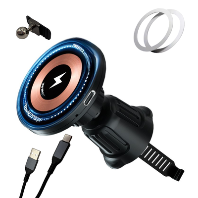 Soporte Auto Magnético Para MagSafe Cargador Inalámbrico + Cable
