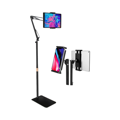 Soporte Pie Tablet Base Metal Pesada 150cm Hasta 11'' 360 ArmFlex Pro