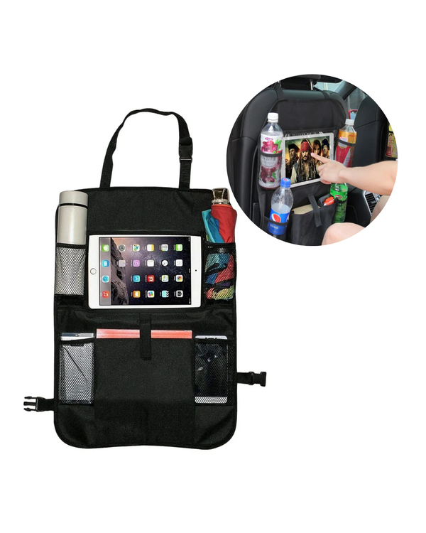 Organizador Asiento Trasero Porta Tablet Bolsillos Multiuso
