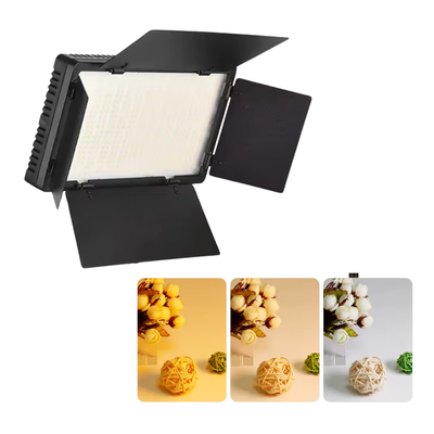 Panel Luz Led Bicolor 3200-5600k Foto Video Regulable Fuente