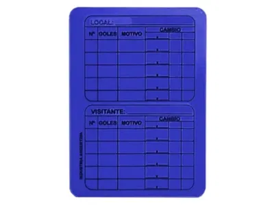 TARJETA ARBITRO AZUL
