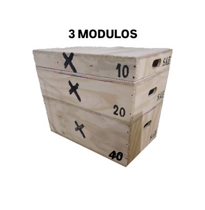 Cajón salto 70cm alto Regulable 3 Modulos