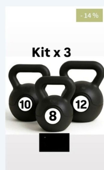 Kit Rusa x 3 (8,10 12kg)