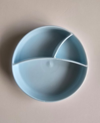 Plato de silicona con divisiones