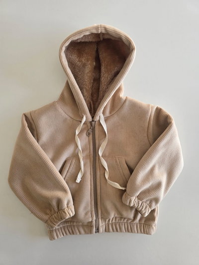 Campera corderoy con piel