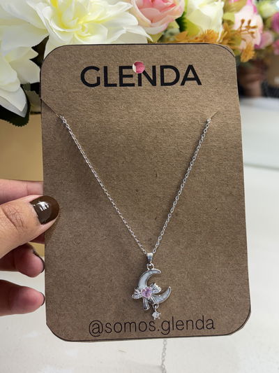 COLLAR LUNA Y CORAZON