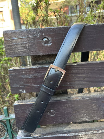 CINTOS CUERO DE VESTIR NEGRO