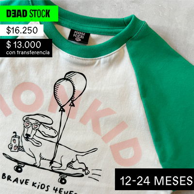 SALE REMERA DOG SKATE VERDE