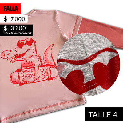 FALLA REMERA COCO DOBLE MANGA