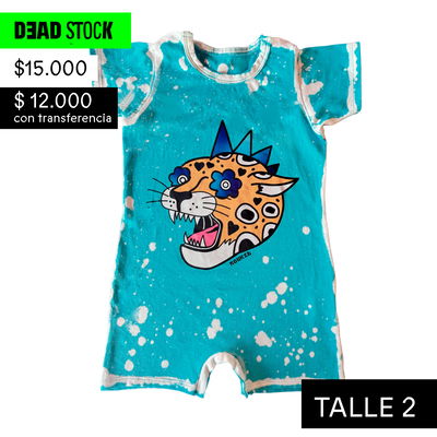 ROMPER LEOPARD CELESTE