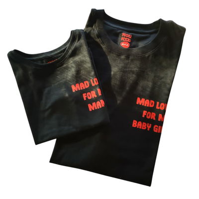 PACK MAD LOVE : REMERÓN ADULTO + REMERA PEQUE