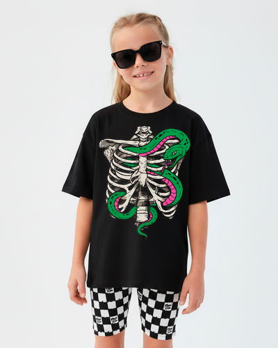 REMERA SNAKE ESQUELETO