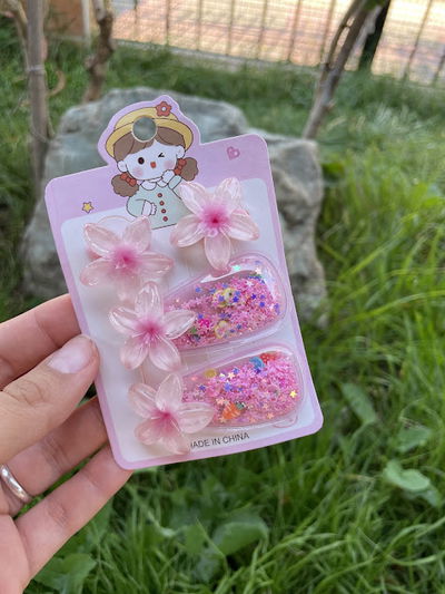 Set flor de hawai para niñas 