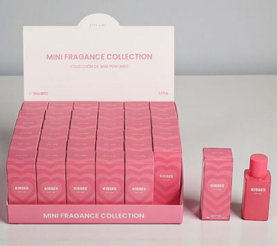 Perfume "kisses" city girl.