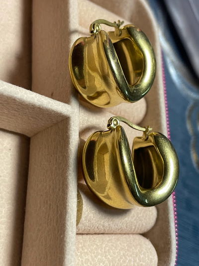 Argollas "media luna"