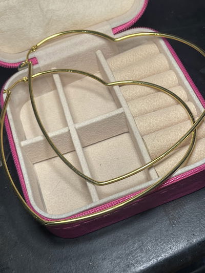 Aros clasico corazon grande