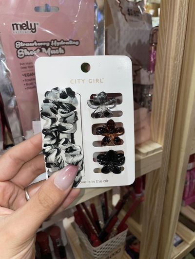 Set de colines y trabas animal print 