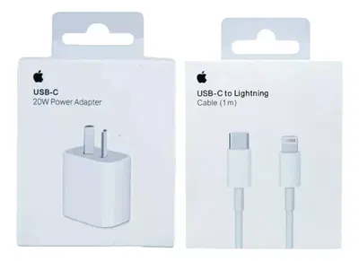 Combo cargador 20W IPhone + Cable USB-C a lightning