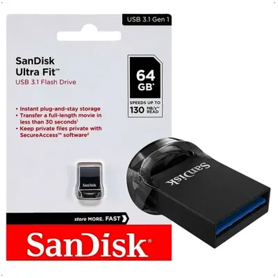PENDRIVE SANDISK 64GB ULTRA FIT