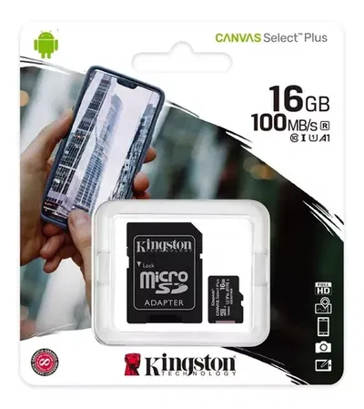 Memoria Micro SD 16GB Clase 10 Kingston