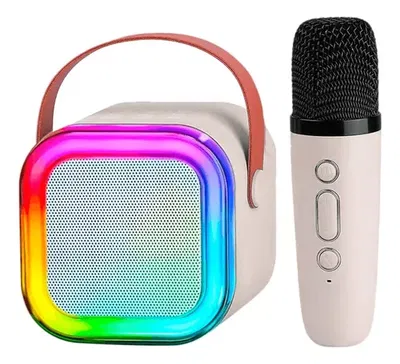 Karaoke Portátil HQ-K12 – Parlante Bluetooth con Micrófono Inalámbrico