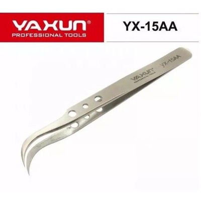 Pinza Brusela Curva Yaxun Antiestática YX-15AA