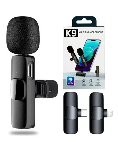 Microfono Inalambrico Corbatero Doble K9 2 En 1 Tipo C