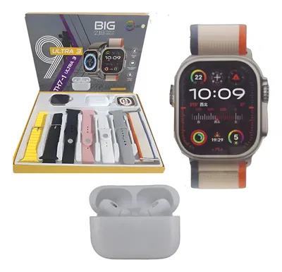 Reloj Smartwatch + Auricular Inalámbrico 7 Mallas