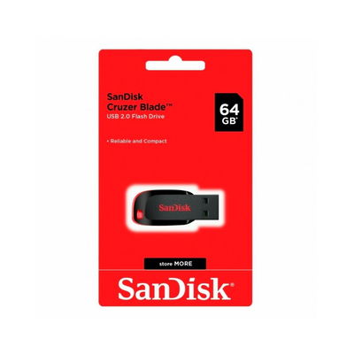 PENDRIVE 64GB SANDISK CRUZER BLADE 